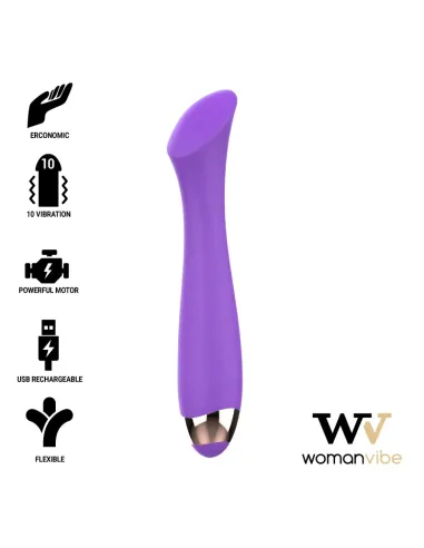 MANDY VIBRADOR RECARGABLE SILICONA PUNTO "K" WOMANVIBE AL MEJOR PRECIO