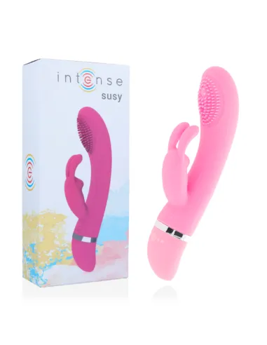 SUSY VIBRADOR OSCILANTE SILICON RABBIT ROSA INTENSE AL MEJOR PRECIO