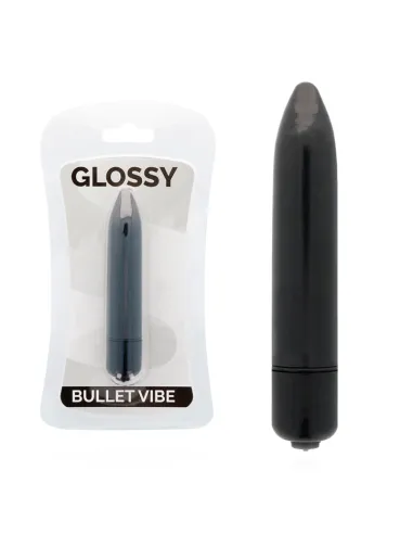 Glossy Thin Vibrador Negro