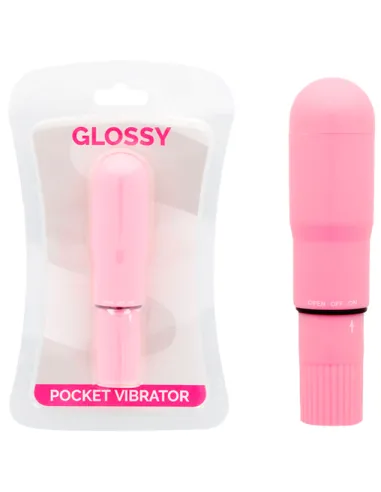 Glossy Pocket Vibrador Rosa