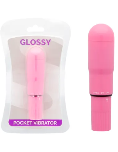 Glossy Pocket Vibrador Rosa Intenso