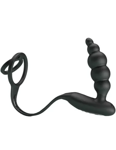 ANILLOS PENE CON PLUG VIBRADOR PRETTY LOVE BOTTOM