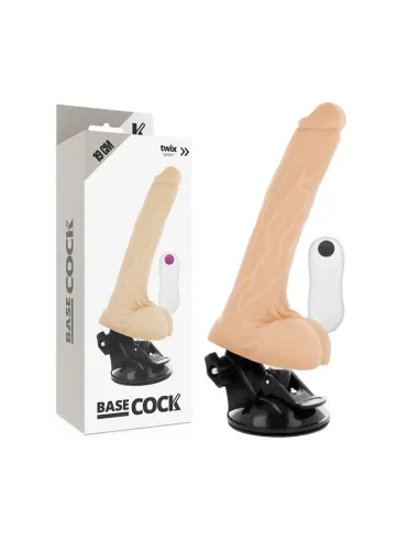 BASECOCK REALISTIC VIBRADOR CONTROL REMOTO NATURAL 19 CM AL MEJOR PRECIO EN SEDUCCIONYPLACER.COM