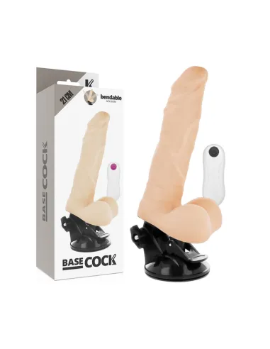 BASECOCK VIBRADOR ARTICULABLE CONTROL REMOTO NATURAL 21CM AL MEJOR PRECIO EN SEDUCCIONYPLACER.COM