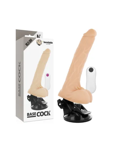 BASECOCK VIBRADOR ARTICULABLE CONTROL REMOTO NATURAL 18.5CM AL MEJOR PRECIO EN SEDUCCIONYPLACER.COM