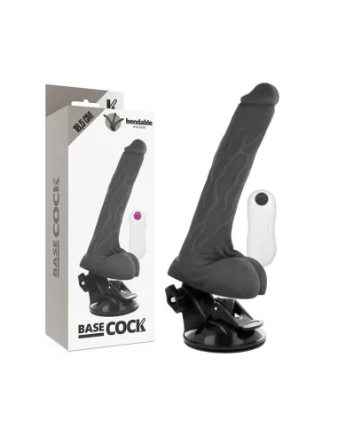 BASECOCK VIBRADOR ARTICULABLE CONTROL REMOTO NEGRO18.5CM AL MEJOR PRECIO EN SEDUCCIONYPLACER.COM