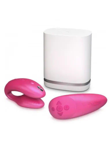 WE VIBE CHORUS VIBRADOR PAREJAS CON CONTROL SQUEEZE ROSA