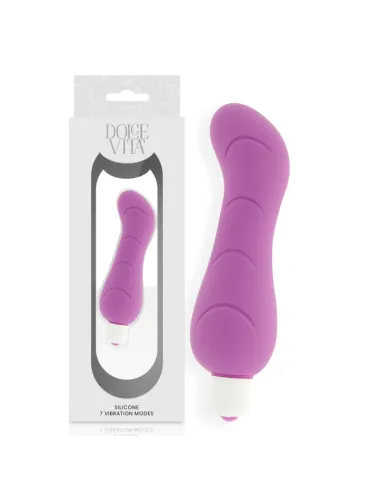 G-SPOT VIBRADOR SILICONA LILA DOLCE VITA AL MEJOR PRECIO EN SEDUCCIONYPLACER.COM