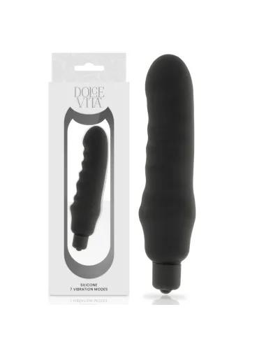 GENIUS VIBRADOR SILICONA NEGRO DOLCE VITA AL MEJOR PRECIO EN SEDUCCIONYPLACER.COM