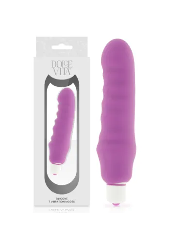 GENIUS VIBRADOR SILICONA LILA DOLCE VITA AL MEJOR PRECIO EN SEDUCCIONYPLACER.COM