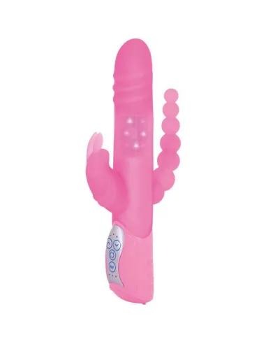 SEVENCREATIONS E RABBIT TRIPLE PLAY- VIBRADOR TRIPLE ESTIMULACIÓN ROSA