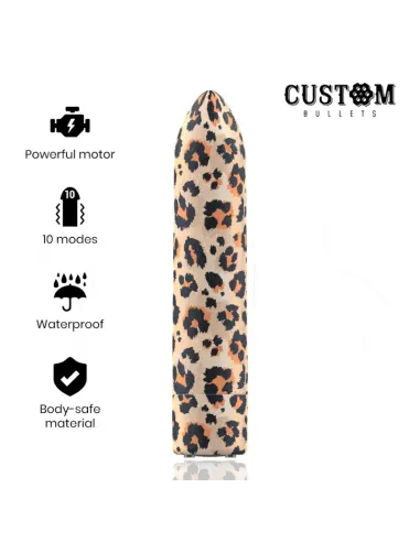 CUSTOM BULLETS BALA RECARGABLE LEOPARD 10 INTENSIDADES