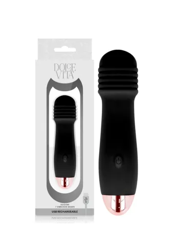 Compra Vibrador Recargable Tres Negro 10 Velocidades Dolce Vita al Mejor Precio