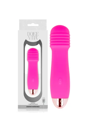 Compra Vibrador Recargable Three Rosa 10 Velocidades Dolce Vita al Mejor Precio