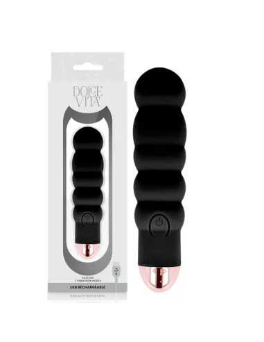 Compra Vibrador Recargable Six Negro 10 Velocidades Dolce Vita al Mejor Precio