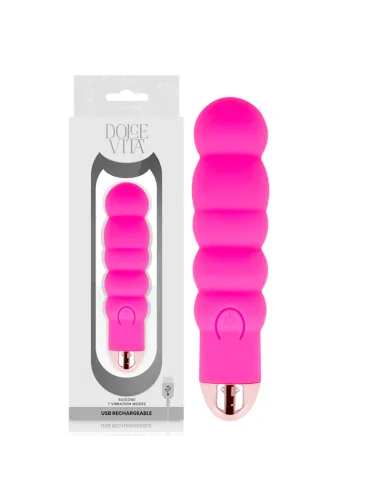 Compra Vibrador Recargable Six Rosa 10 Velocidades Dolce Vita al Mejor Precio