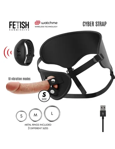 CYBER STRAP ARNES CON DILDO CONTROL REMOTO TECNOLOGIA WATCHME S