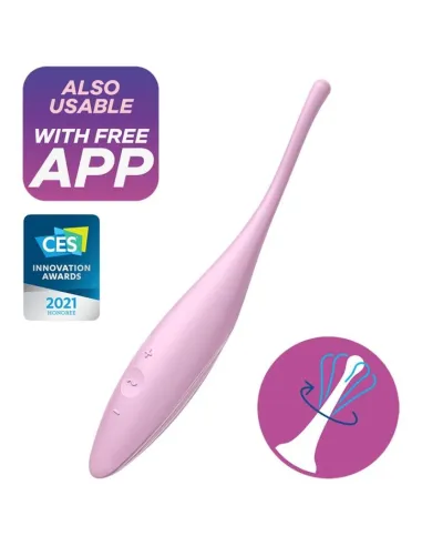 SATISFYER TWIRLING JOY ESTIMULADOR CLITORIS - ROSA