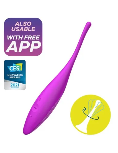 SATISFYER TWIRLING JOY ESTIMULADOR CLITORIS - FUCSIA