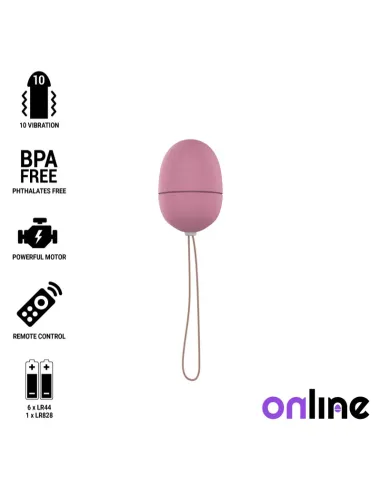 ONLINE HUEVO VIBRADOR CONTROL REMOTO S - ROSA