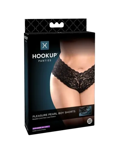 HOOK UP PLEASURE PEARL PANTY CON CADENA DE BOLAS TALLA GRANDE