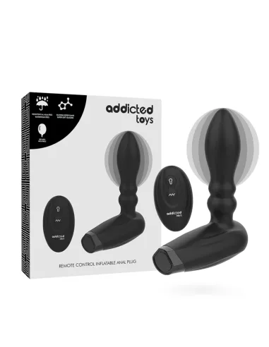 ADDICTED TOYS PLUG INFLABLE CONTROL REMOTO 10 MODOS DE VIBRACION