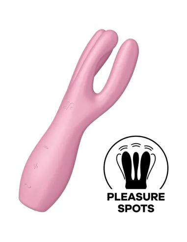 SATISFYER THREESOME 3 VIBRADOR - ROSA