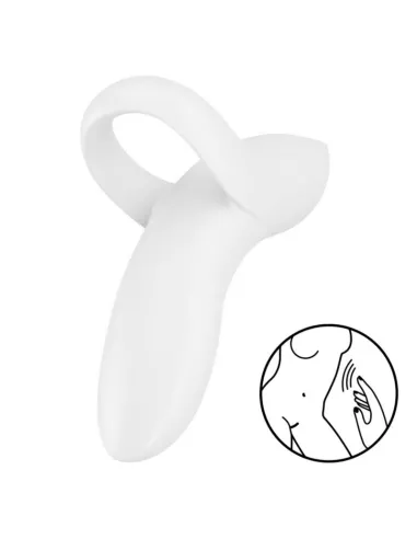 SATISFYER BOLD LOVER DEDAL VIBRADOR - BLANCO