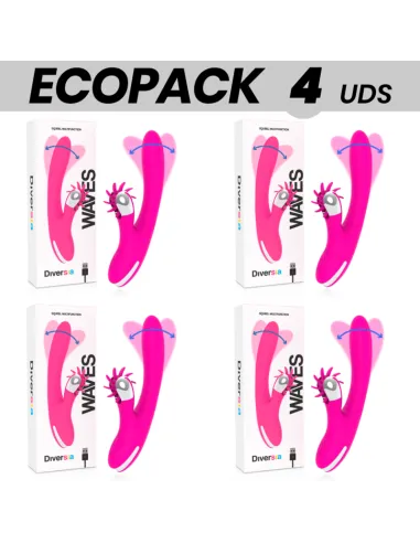 ECOPACK 4 UDS - DIVERSIA BUNNY WAVES 24 CM