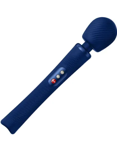 FUN FACTORY - VIM WAND RUMBLE VIBRADOR RECARGABLE SILICONA AZUL MEDIANOCHE