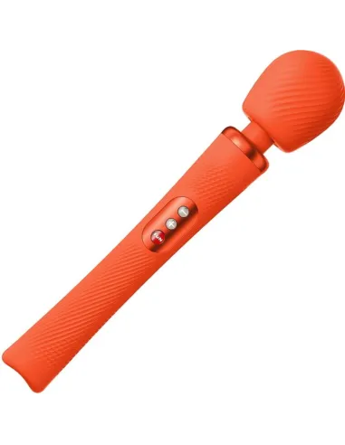 FUN FACTORY - VIM WAND RUMBLE VIBRADOR RECARGABLE SILICONA NARANJA