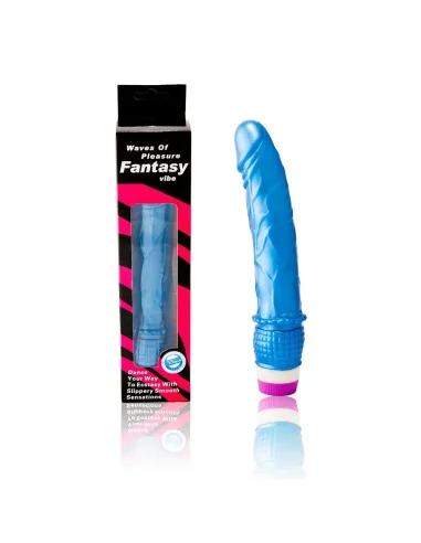 VIBRADOR AZUL REALISTICO SILICONA 23 CM