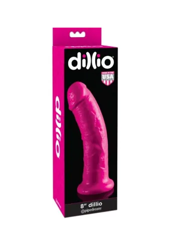 DILLIO DILDO CON VENTOSA 20.32 CM ROSA