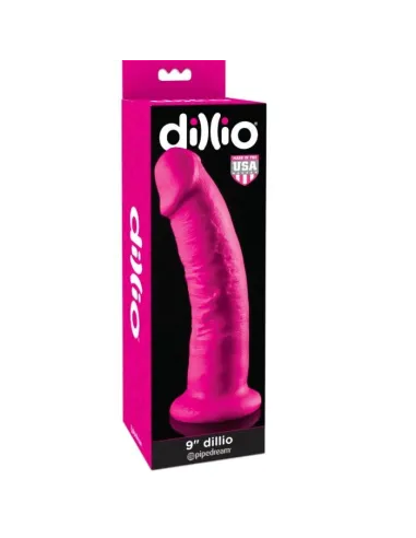 DILLIO DILDO CON VENTOSA ROSA 22.9 CM