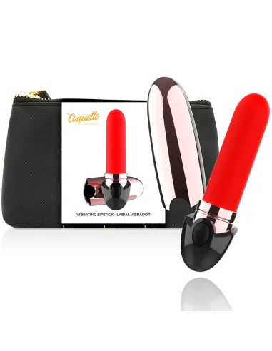 PINTALABIOS VIBRADOR RECARGABLE LUXE NEGRO / GOLD COQUETTE AL MEJOR PRECIO