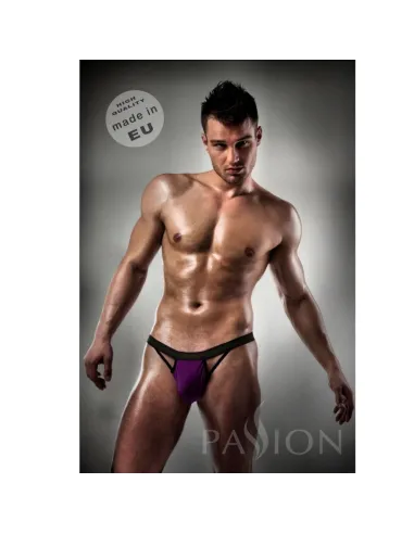 SLIP 006 MEN PURPLE CLEAR LINGERIE S/M