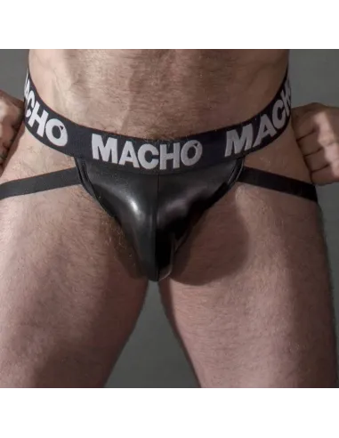 MACHO - MX25NC JOCK CUERO NEGRO S