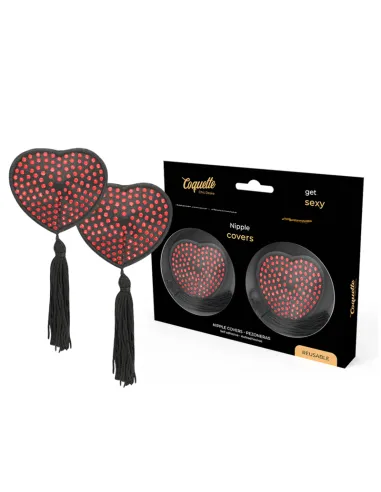 COQUETTE CHIC DESIRE CUBRE PEZONES ROJO / NEGRO