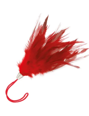 OHMAMA FETISH PLUMA ESTIMULADORA ROJA 13 CM