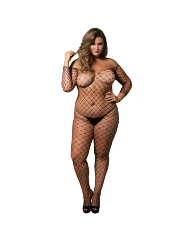 OFF THE SHOULDER BODYSTOCKING NEGRO TALLA GRANDE LEG AVENUE AL MEJOR PRECIO EN SEDUCCIONYPLACER.COM