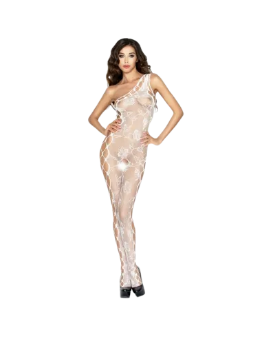 PASSION WOMAN BS036 BODYSTOCKING BLANCO TALLA UNICA