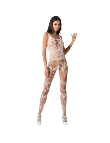 PASSION WOMAN BS058 BODYSTOCKING BLANCO TALLA UNICA