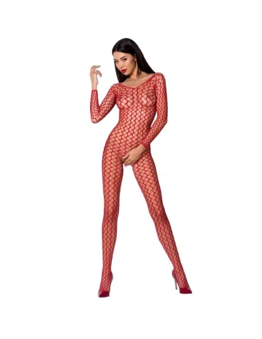 PASSION WOMAN BS068 BODYSTOCKING ROJO TALLA UNICA