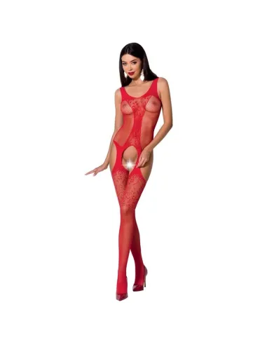 PASSION WOMAN BS072 BODYSTOCKING TALLA UNICA ROJO