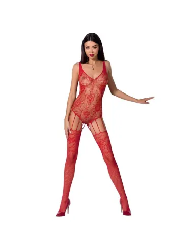 PASSION WOMAN BS074 BODYSTOCKING TALLA UNICA ROJO