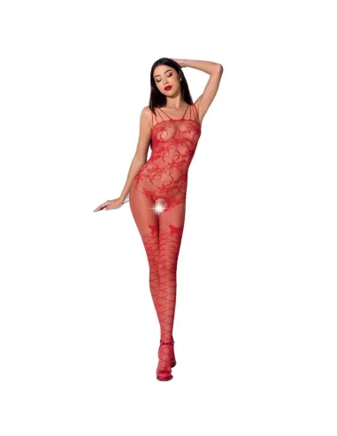 PASSION WOMAN BS076 BODYSTOCKING TALLA UNICA ROJO