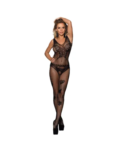 QUEEN LINGERIE BODYSTOCKING BORDADOS MARIPOSA S-L