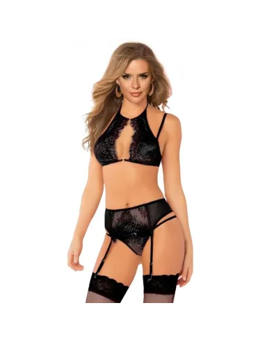 QUEEN LINGERIE SET SUJETADOR LIGUERO Y TANGA TALLA S/M