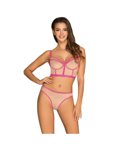 OBSESSIVE - NUDELIA SET DOS PIEZAS ROSA S/M