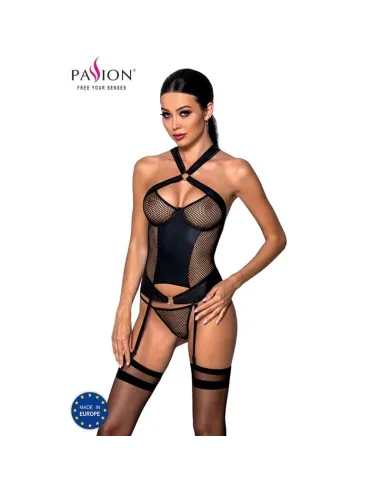 PASSION AMANDA CORSET CUERO ECOLOGICO L/XL